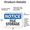 Signmission File Storage, 14 in W x Rectangle, Vinyl Decal OS-2PACK-NS-D-1014-L-12499 - alternate 2